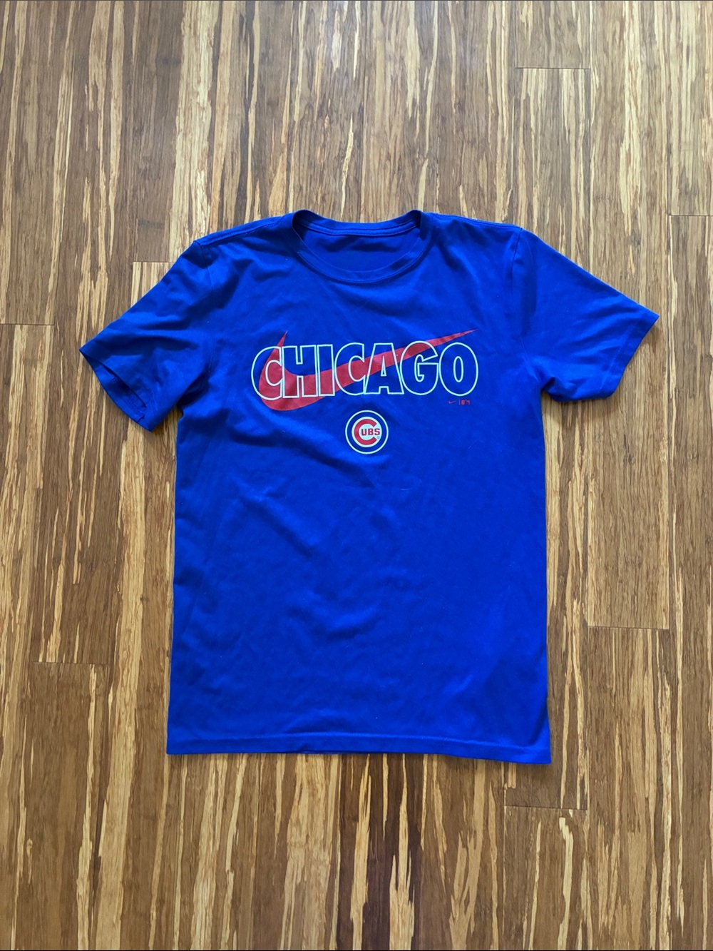 Nike Royal Blue T-Shirt with Lime Interior Logo